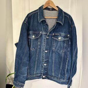 Pure Playaz Vintage Mens XXL Oversized Denim Jean Jacket 90s Y2K Cotton Hip Hop